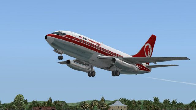 Screenshot 1 — Malaysian Airlines Boeing 737-200ADV