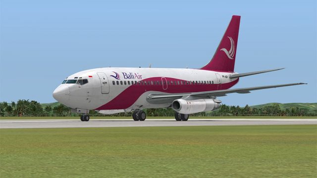 Screenshot 1 — Bali Air Boeing 737-200ADV