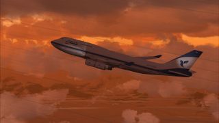 Screenshot 4 — Iran Air Boeing 747-400 (Old Colors)