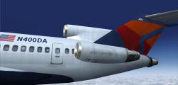 Delta Airlines Boeing 727-200 N400DA For FSX