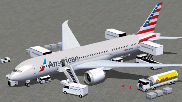 Screenshot 1 — American Airlines Boeing 787-8 V4