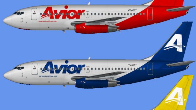 Screenshot 1 — Avior Airlines Boeing 737-200 AI Fleet Pack
