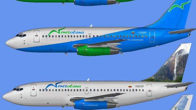 Screenshot 1 — Venezolana Boeing 737-200 Fleet Pack