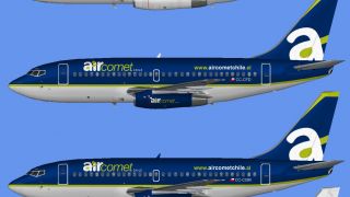 Screenshot 1 — Air Comet Chile Boeing 737-200 AI Fleet