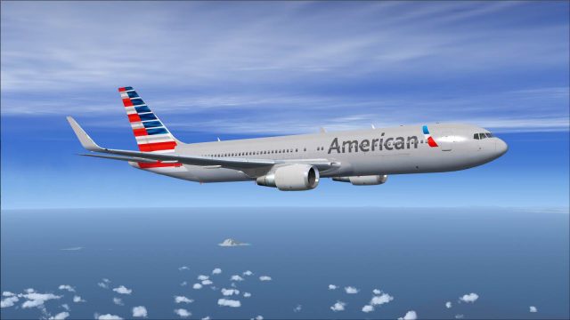 Screenshot 1 — American Airlines Boeing 767-300WL