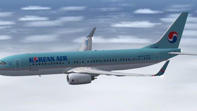 Screenshot 1 — Korean Air Lines Boeing 737-8Q8(WL)
