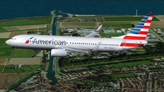 Screenshot 1 — POSKY American Airlines Boeing 737-800 Repaint