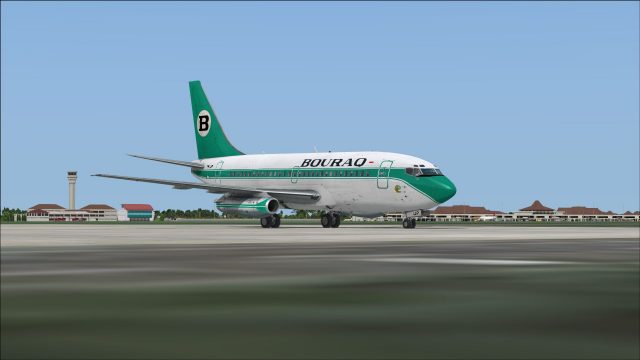 Screenshot 1 — Bouraq Indonesia Airlines Boeing 737-200