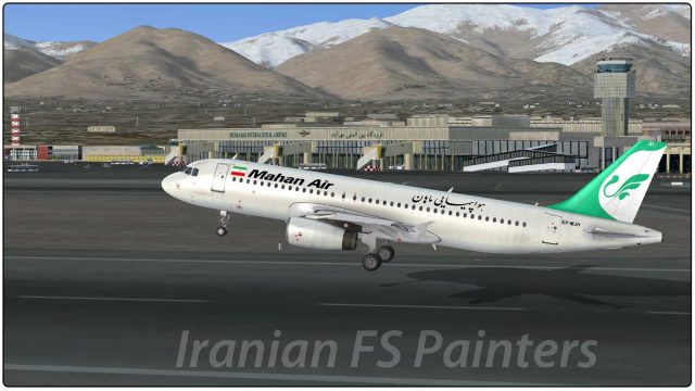 Screenshot 1 — Mahan Air Airbus A320 EP-MHJ