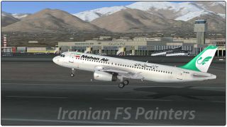 Screenshot 1 — Mahan Air Airbus A320 EP-MHJ