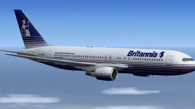 Screenshot 1 — Britannia Airways Boeing 767-204ER