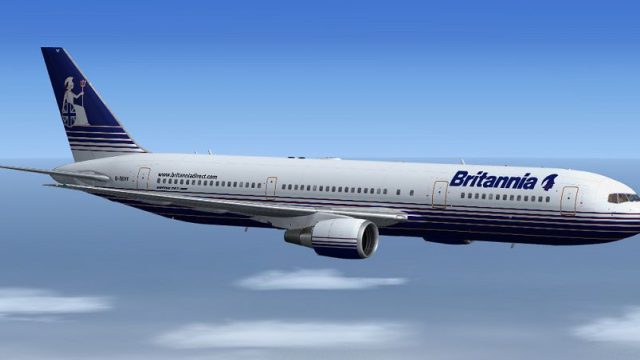 Screenshot 1 — Britannia Airways Boeing 767-304ER