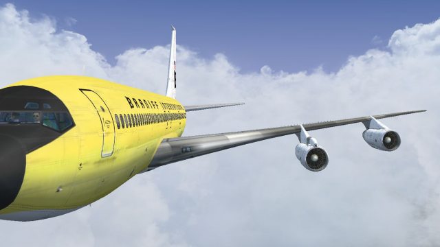 Screenshot 1 — Braniff Lemon Yellow Jellybean Boeing 707