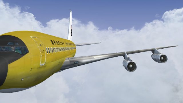 Screenshot 1 — Braniff Ochre Jellybean Boeing 707