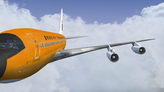 Screenshot 1 — Braniff Orange Jellybean Boeing 707