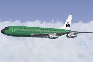 Braniff Panagra Green Jellybean Boeing 707 for FSX