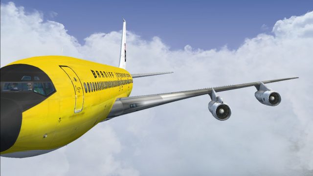 Screenshot 1 — Braniff Panagra Yellow Jellybean Boeing 707