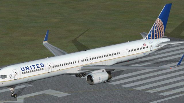 Screenshot 1 — United Airlines Boeing 757 QWHDT 3-Pack