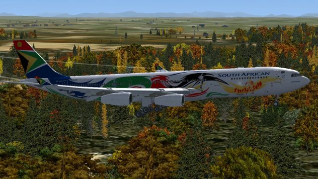 Screenshot 1 — South African Airbus A340-313X Olympics 2012