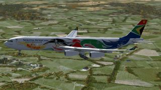Screenshot 2 — South African Airbus A340-313X Olympics 2012