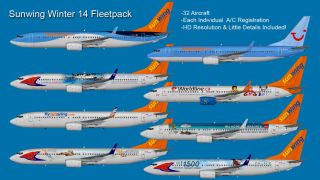 Screenshot 1 — Sunwing Airlines Winter 2014 Fleet Pack