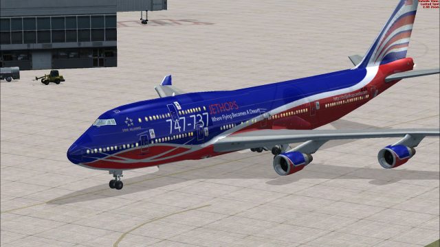 Screenshot 1 — 747-737 Jet Hops Boeing 747-400 Textures