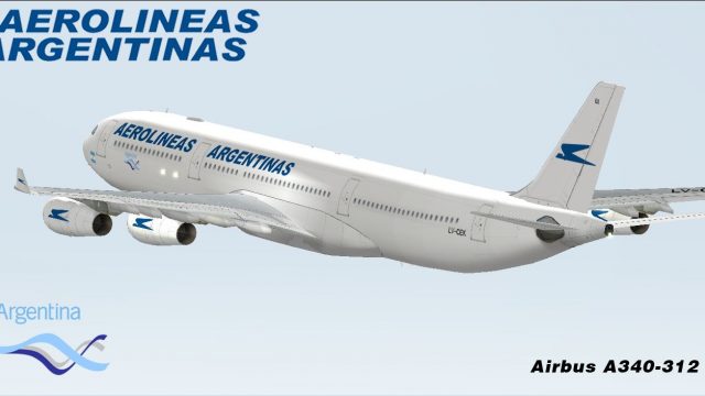 Screenshot 1 — Aerolineas Argentinas Airbus A340-300