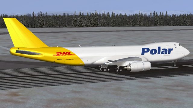 Screenshot 1 — Polar (DHL) Boeing 747-8F