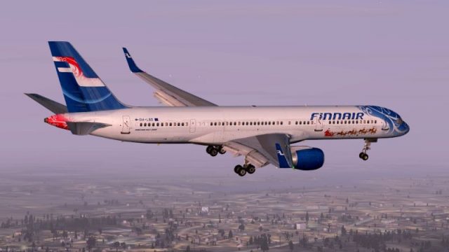 Screenshot 1 — Finnair Christmas Boeing 757-200 OH-LBO