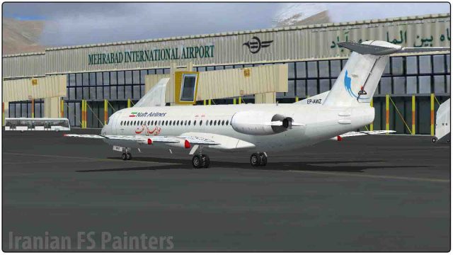 Screenshot 1 — Naft Airlines Fokker 100
