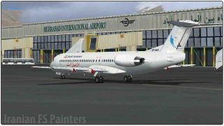 Screenshot 1 — Naft Airlines Fokker 100