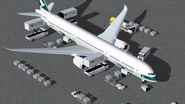 Screenshot 1 — Cathy Pacific Boeing 787-10 V4