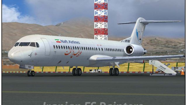 Screenshot 1 — Naft Airlines Fokker F100 EP-OPI