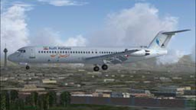 Screenshot 1 — Naft Airlines Fokker 100 EP-SUS