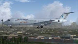 Screenshot 1 — Naft Airlines Fokker 100 EP-SUS