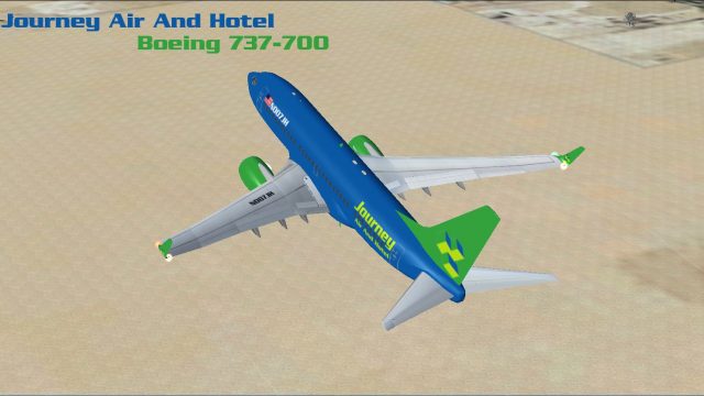 Screenshot 1 — Journey Air And Hotel Boeing 737-700