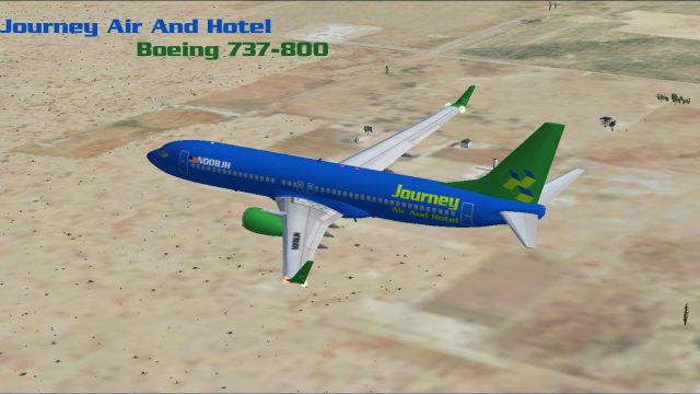 Screenshot 1 — Journey Air And Hotel Boeing 737-800