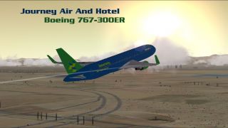 Screenshot 1 — Journey Air And Hotel Boeing 767-300ER