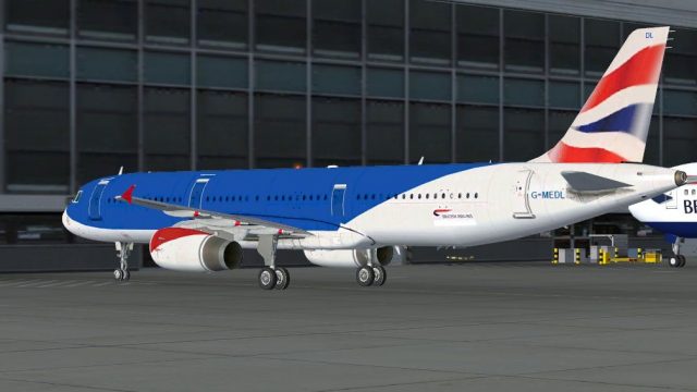 Screenshot 1 — British Airways Airbus A321 G-MEDL