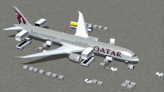 Screenshot 1 — Qatar Boeing 787-10 V4