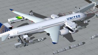 Screenshot 1 — United Airlines Airbus A350-900 V4