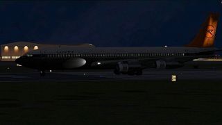 Screenshot 1 — Captain Sim Boeing 707-300 Lighting Fix