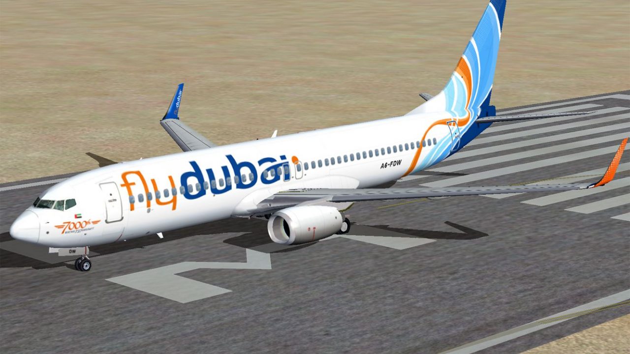 1/85 flydubai Boeing 737 フライドバイ 航空機 飛行機 フライドバイ