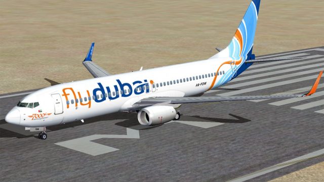 Screenshot 1 — Flydubai Boeing 737-8K2 (WL)