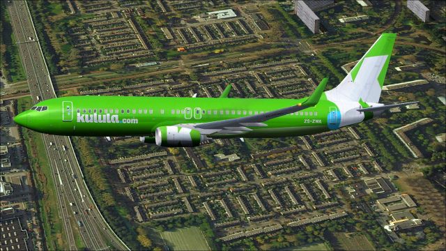 Screenshot 1 — Kulula.com Boeing 737-800 ZS-ZWA