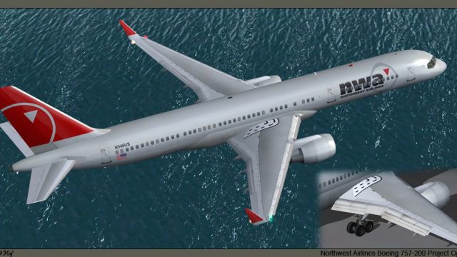 Screenshot 1 — Northwest Airlines Boeing 757-200