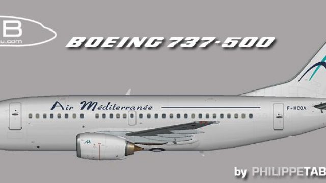 Screenshot 1 — Air Mediterranee Boeing 737-500