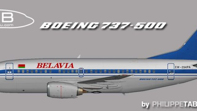 Screenshot 1 — Belavia Boeing 737-500
