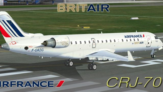 Screenshot 1 — Air France/Britair CRJ700