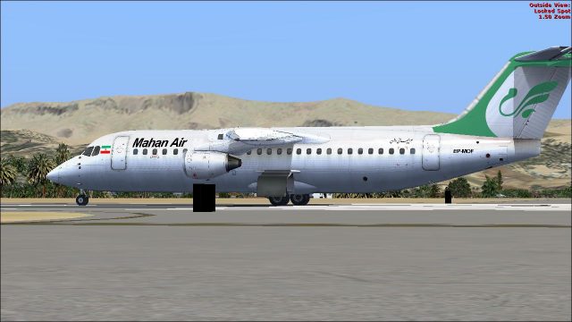 Screenshot 1 — Mahan Air BAe 146